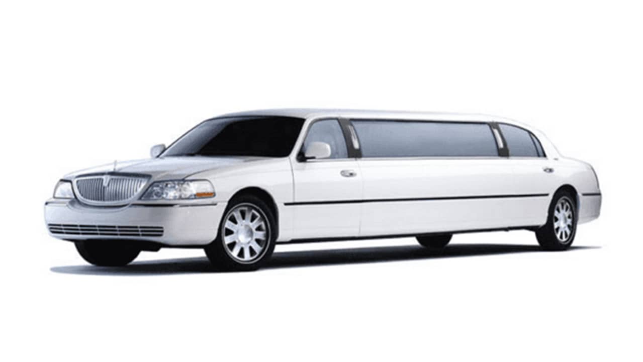 White Lincoln Towncare Limo